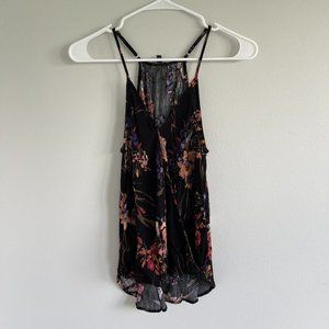 Floral Spaghetti Strap with Peekabo Front | SMALL